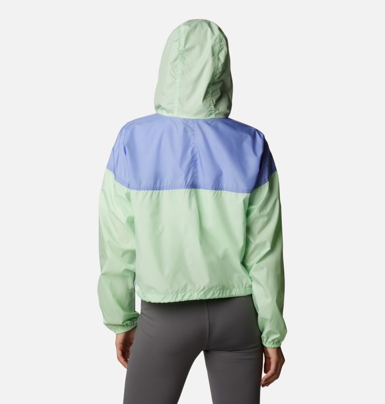 Columbia Flash Challenger Cropped Windbreaker Jakke Dame Mint | 13468G