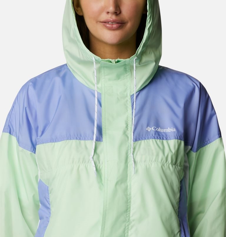 Columbia Flash Challenger Cropped Windbreaker Jakke Dame Mint | 13468G