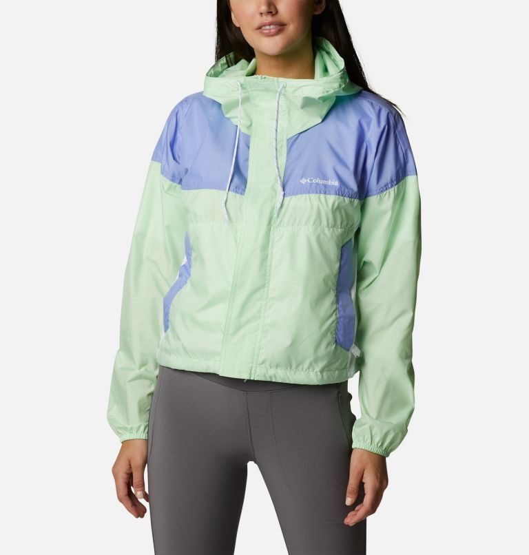 Columbia Flash Challenger Cropped Windbreaker Jakke Dame Mint | 13468G