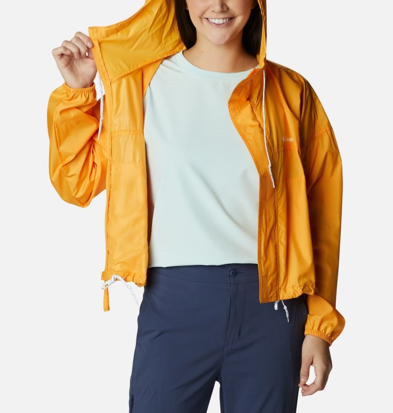 Columbia Flash Challenger Cropped Windbreaker Jakke Dame Mango | 29641S