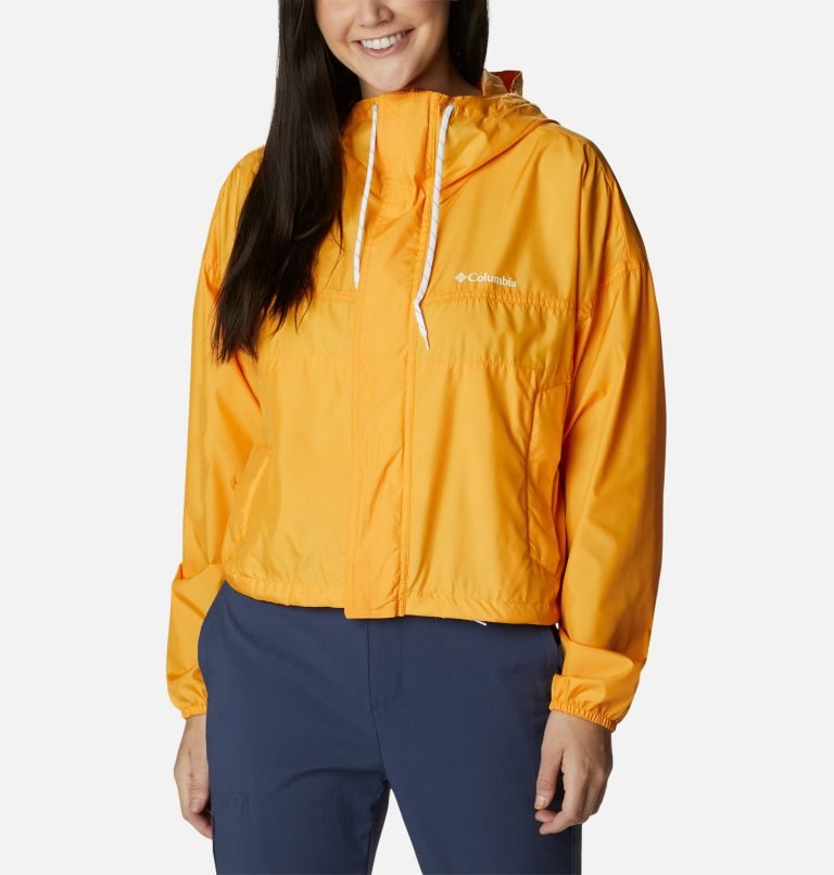 Columbia Flash Challenger Cropped Windbreaker Jakke Dame Mango | 29641S