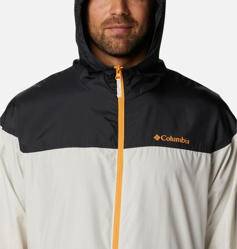 Columbia Flash Challenger Novelty Windbreaker Jakke Herre Pisket Krem Svarte | 07265Y