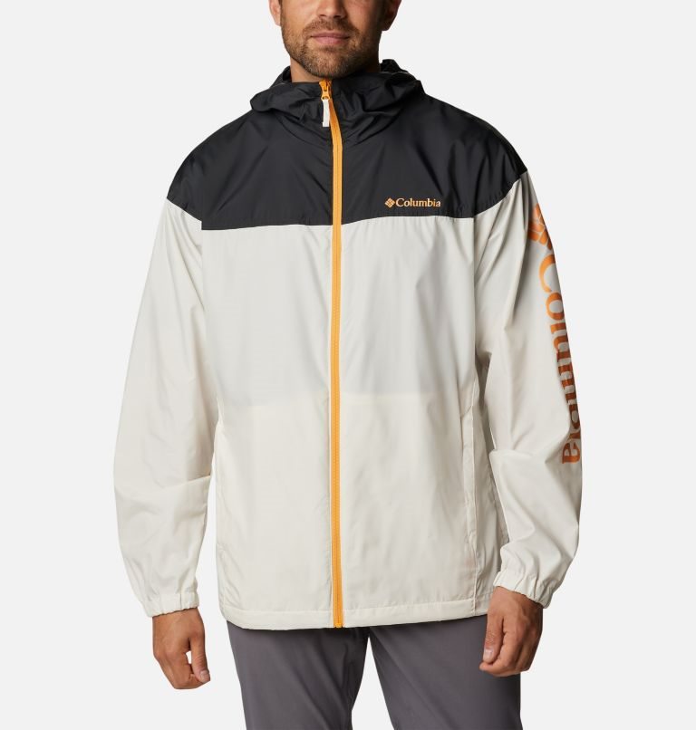 Columbia Flash Challenger Novelty Windbreaker Jakke Herre Pisket Krem Svarte | 07265Y