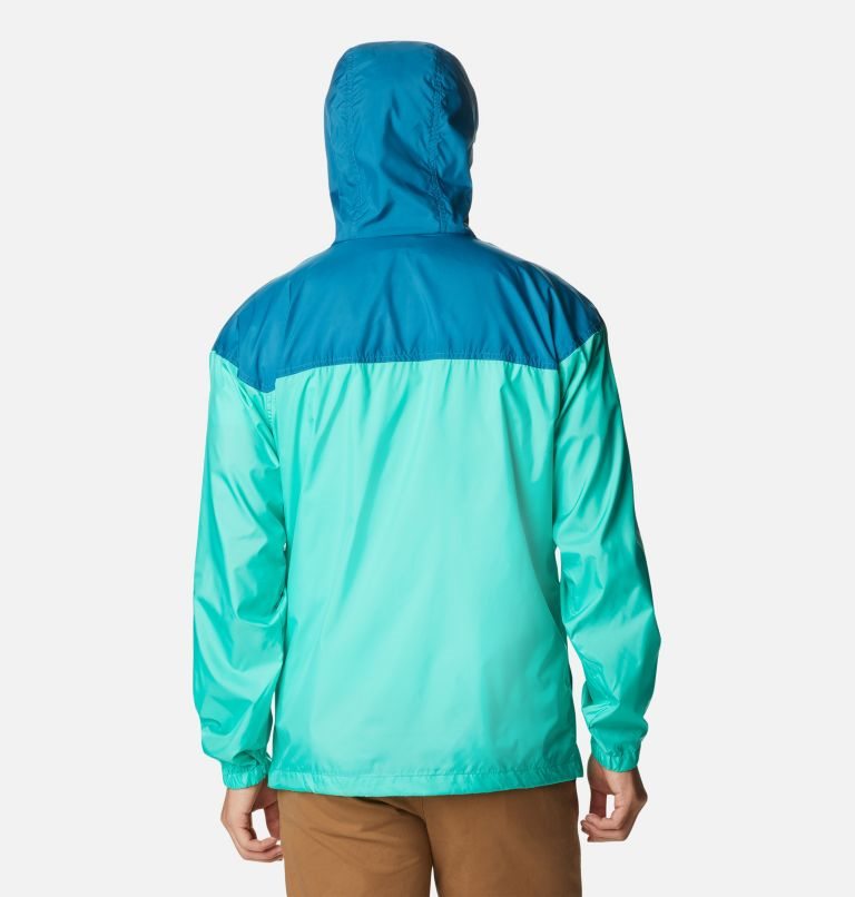 Columbia Flash Challenger Novelty Windbreaker Jakke Herre Turkis | 28463N