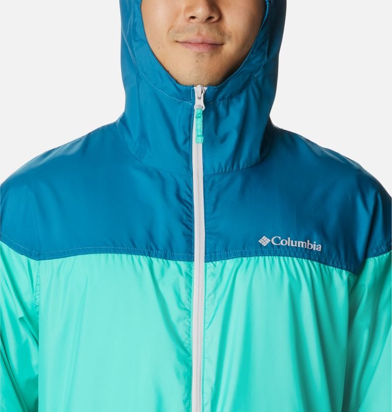 Columbia Flash Challenger Novelty Windbreaker Jakke Herre Turkis | 28463N