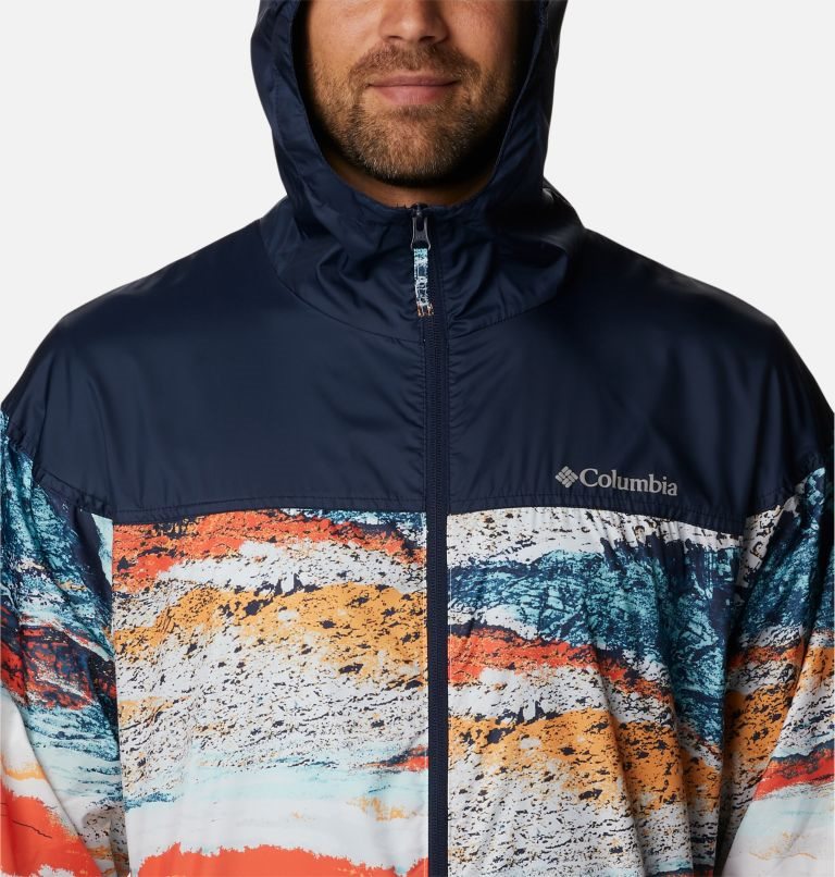 Columbia Flash Challenger Novelty Windbreaker Jakke Herre Multicolor | 34689L