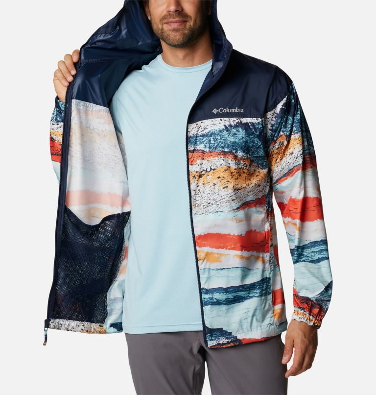 Columbia Flash Challenger Novelty Windbreaker Jakke Herre Multicolor | 34689L