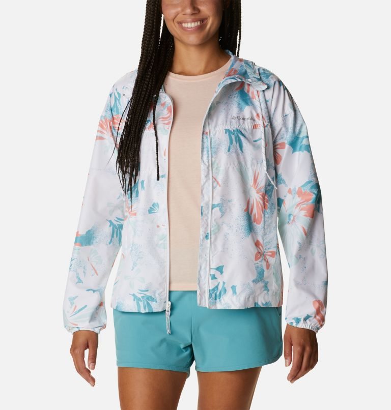 Columbia Flash Challenger Novelty Windbreaker Jakke Dame Blomster | 46301P