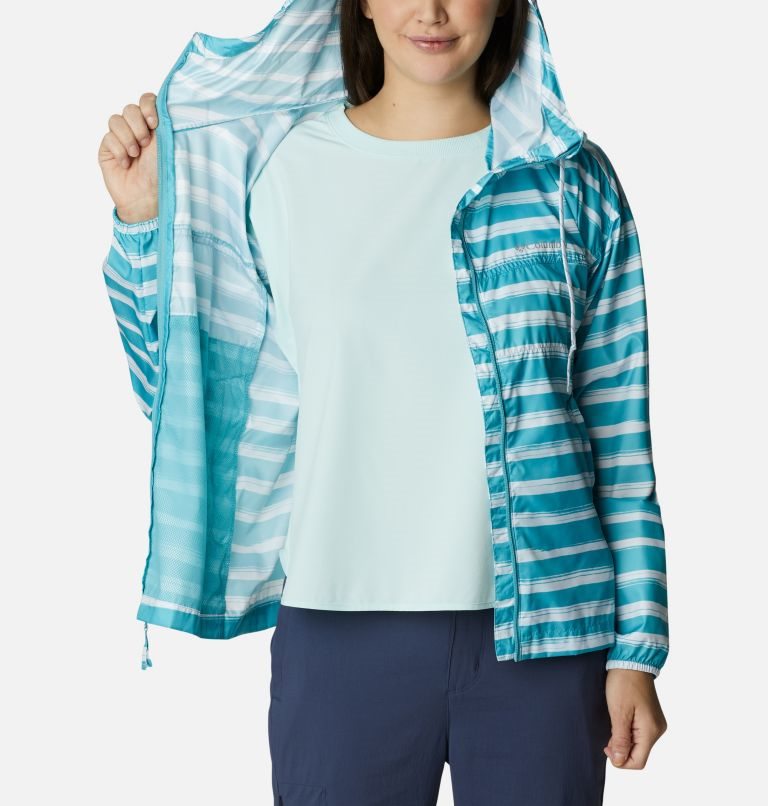 Columbia Flash Challenger Novelty Windbreaker Jakke Dame Stripete | 75814Y