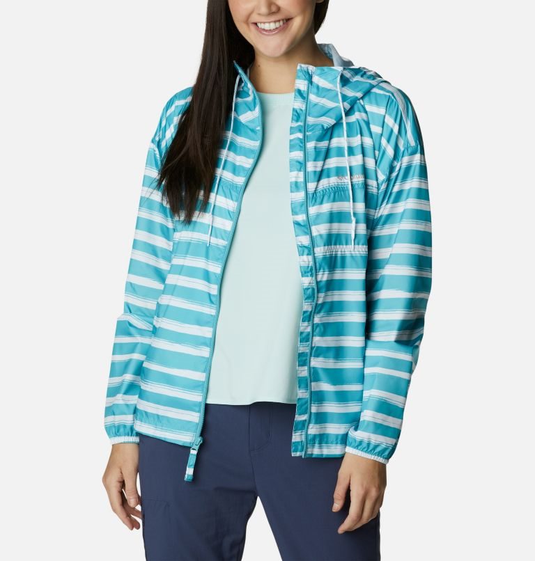 Columbia Flash Challenger Novelty Windbreaker Jakke Dame Stripete | 75814Y