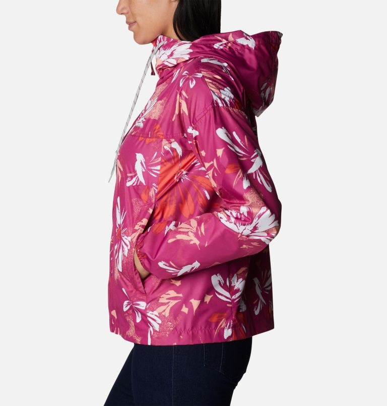 Columbia Flash Challenger Novelty Windbreaker Jakke Dame Blomster | 96152Y