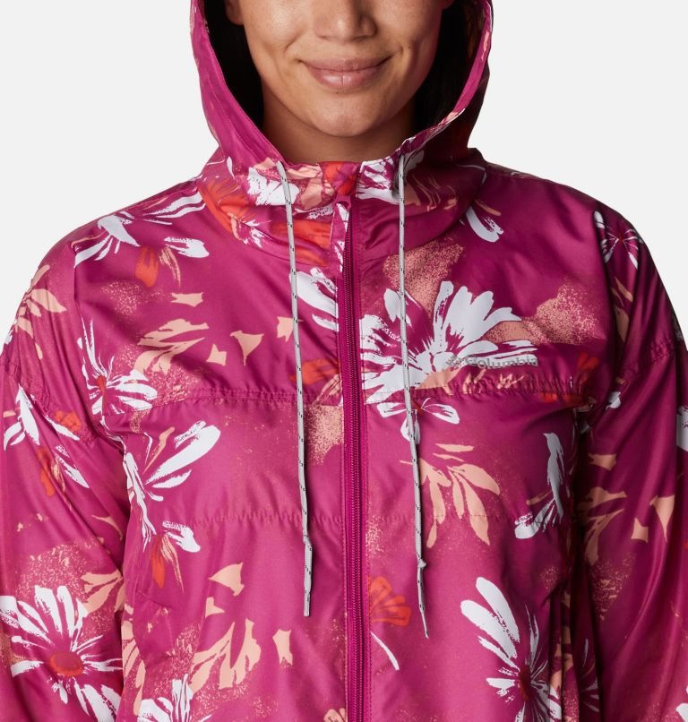 Columbia Flash Challenger Novelty Windbreaker Jakke Dame Blomster | 96152Y