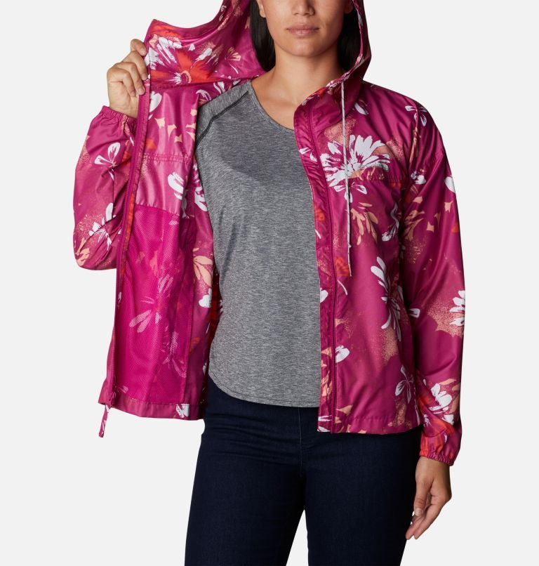 Columbia Flash Challenger Novelty Windbreaker Jakke Dame Blomster | 96152Y