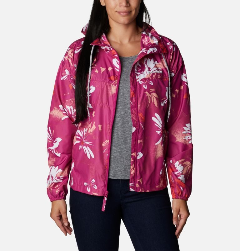 Columbia Flash Challenger Novelty Windbreaker Jakke Dame Blomster | 96152Y