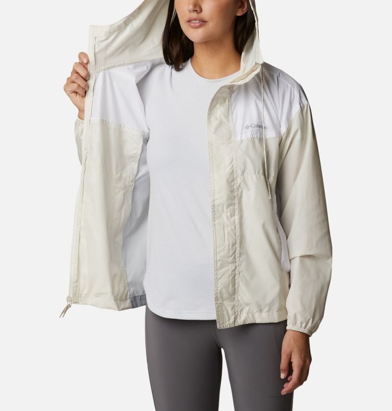 Columbia Flash Challenger Windbreaker Jakke Dame Beige | 30176D