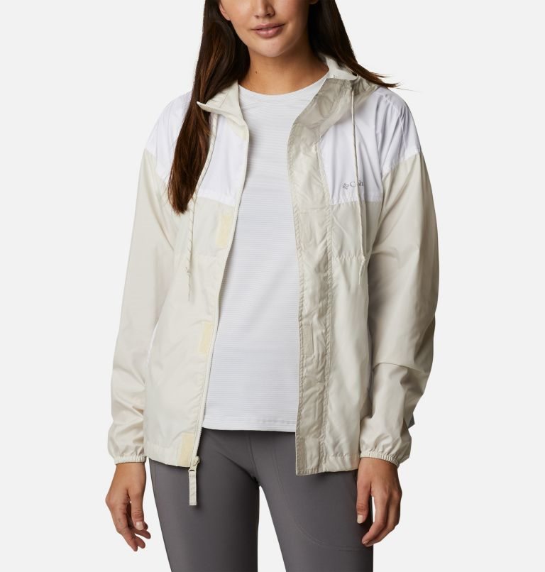 Columbia Flash Challenger Windbreaker Jakke Dame Beige | 30176D