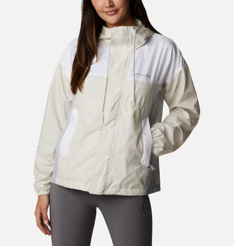 Columbia Flash Challenger Windbreaker Jakke Dame Beige | 30176D