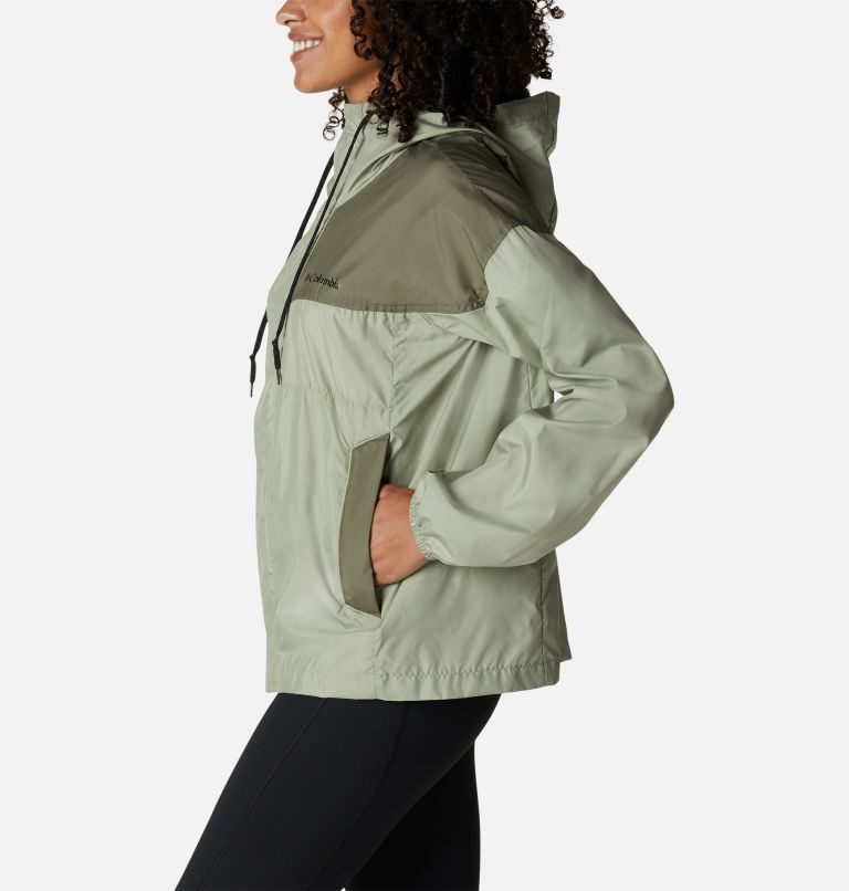 Columbia Flash Challenger Windbreaker Jakke Dame Olivengrønne | 83956N