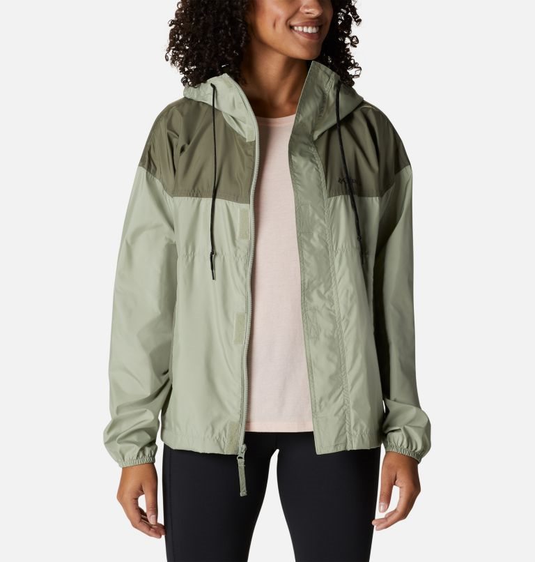 Columbia Flash Challenger Windbreaker Jakke Dame Olivengrønne | 83956N