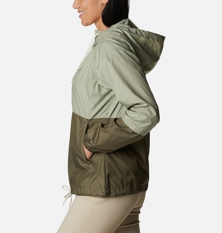 Columbia Flash Forward Windbreaker Jakke Dame Olivengrønne | 10687H