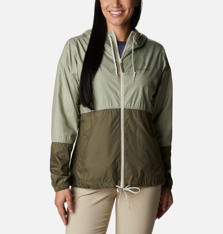 Columbia Flash Forward Windbreaker Jakke Dame Olivengrønne | 10687H