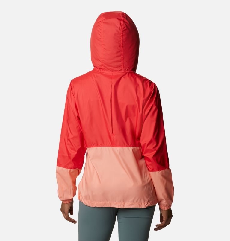 Columbia Flash Forward Windbreaker Jakke Dame Rød Korall | 54237R