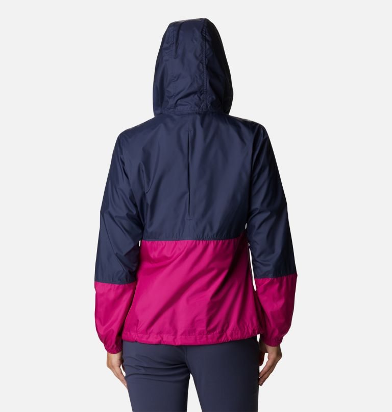 Columbia Flash Forward Windbreaker Jakke Dame Marineblå Fuchsia | 61240T