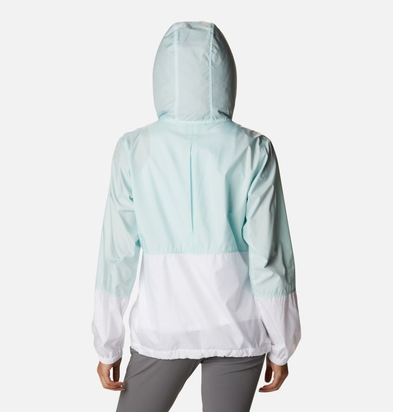 Columbia Flash Forward Windbreaker Jakke Dame Turkis Hvite | 62375F