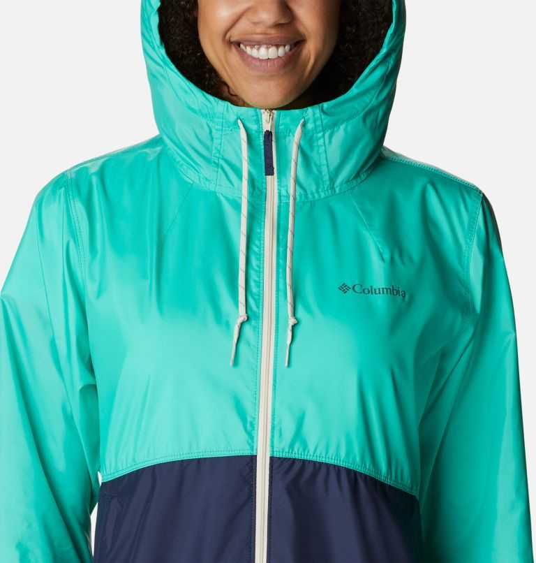 Columbia Flash Forward Windbreaker Jakke Dame Turkis Marineblå | 83062I