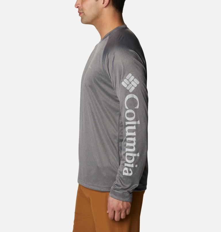 Columbia Fork Stream Heather Long Sleeve Gensere Herre Grå | 12736O