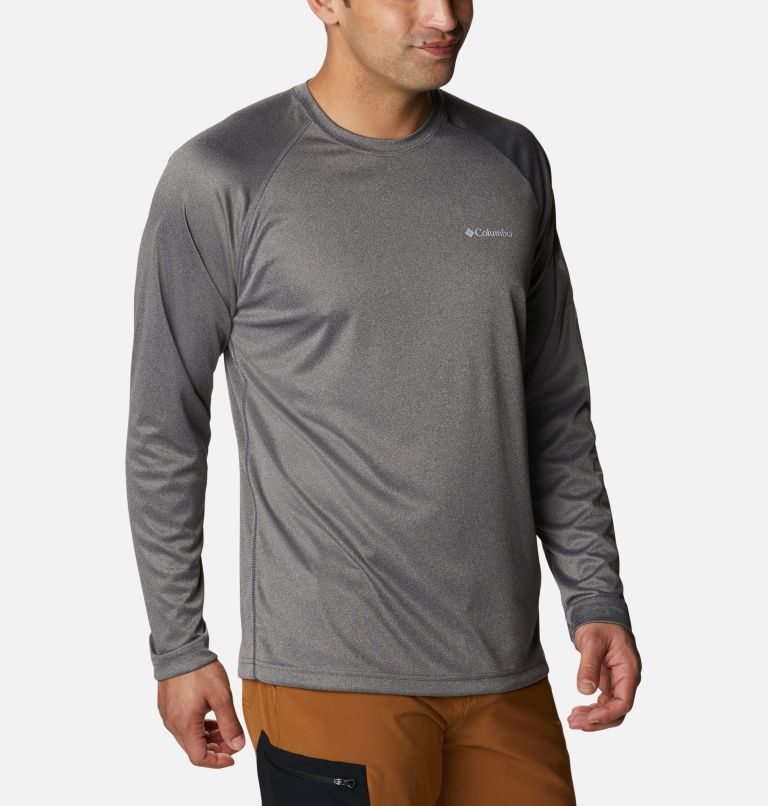 Columbia Fork Stream Heather Long Sleeve Gensere Herre Grå | 12736O