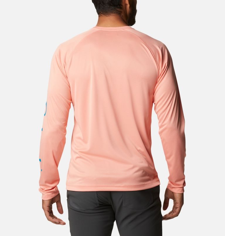 Columbia Fork Stream Heather Long Sleeve Gensere Herre Korall | 97210X