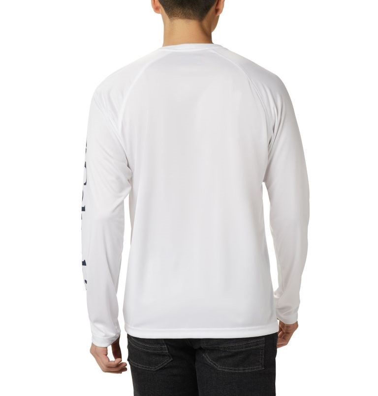 Columbia Fork Stream Long Sleeve Gensere Herre Hvite | 09135M