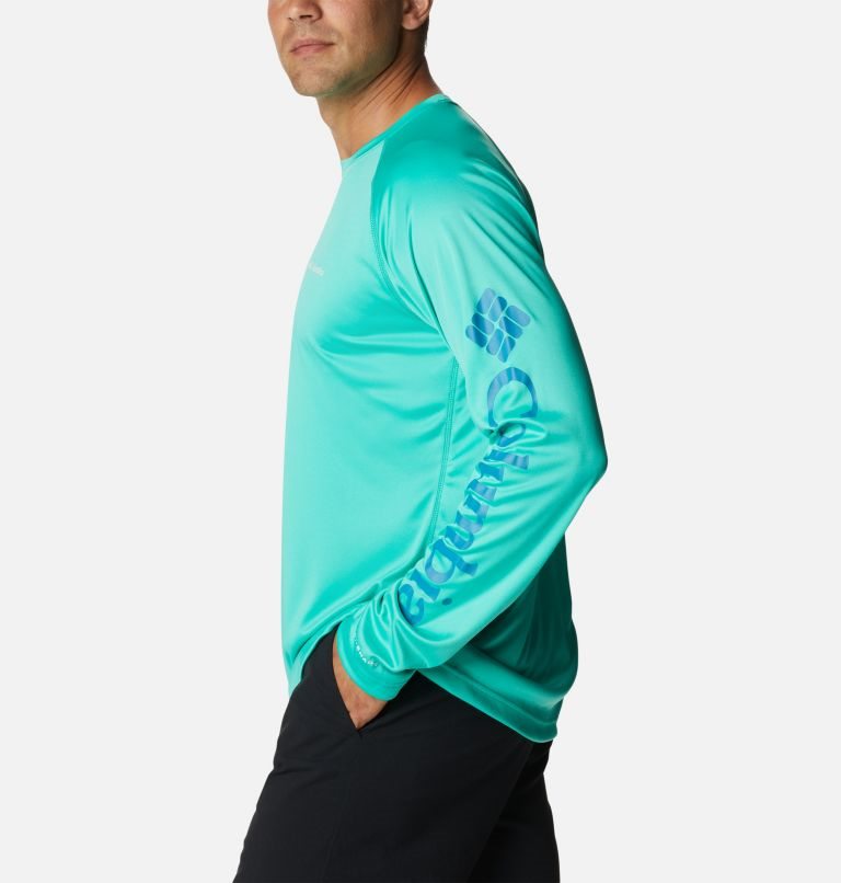 Columbia Fork Stream Long Sleeve Gensere Herre Turkis | 46982G