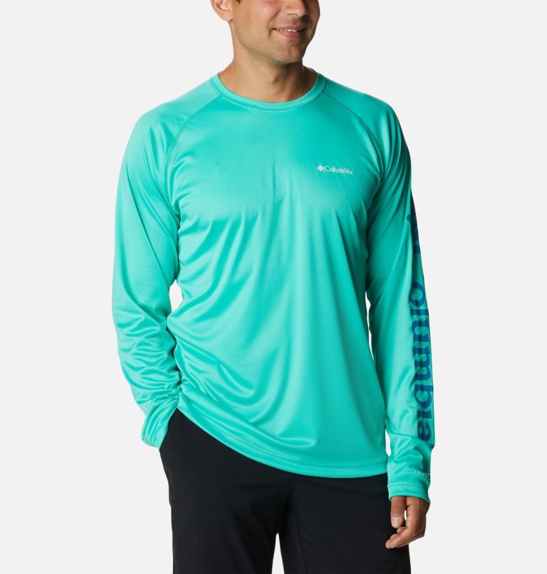 Columbia Fork Stream Long Sleeve Gensere Herre Turkis | 46982G