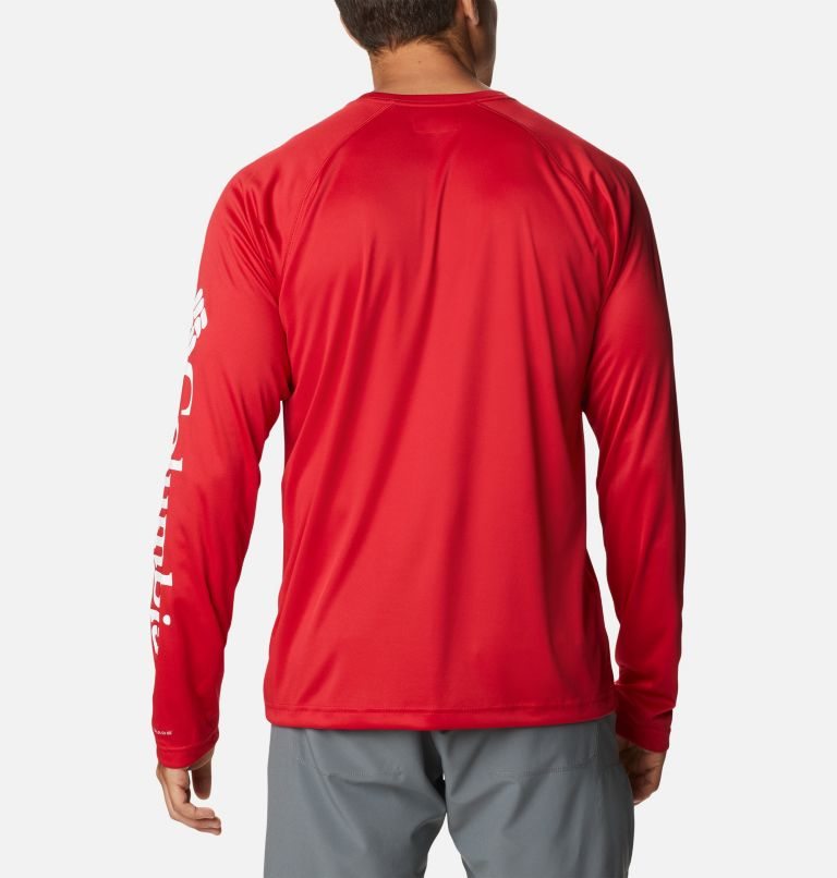 Columbia Fork Stream Long Sleeve Gensere Herre Rød | 56297G