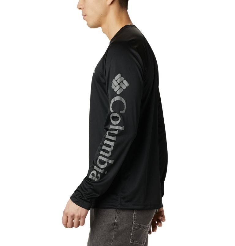 Columbia Fork Stream Long Sleeve Gensere Herre Svarte | 75091C