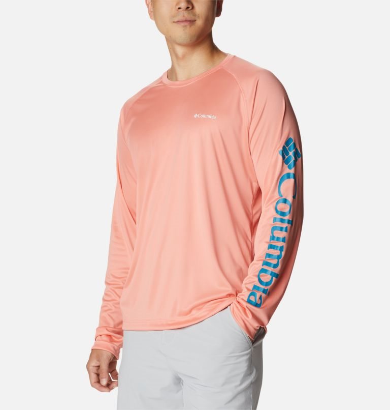 Columbia Fork Stream Long Sleeve Gensere Herre Korall | 81376U