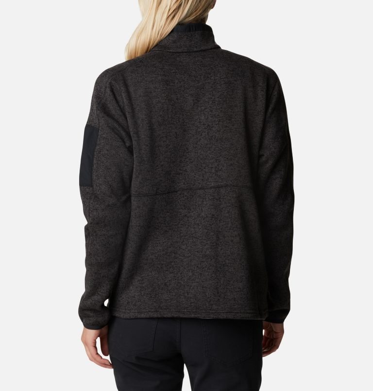 Columbia Genser Weather Fleece Half Zip Gensere Dame Svarte | 14360X