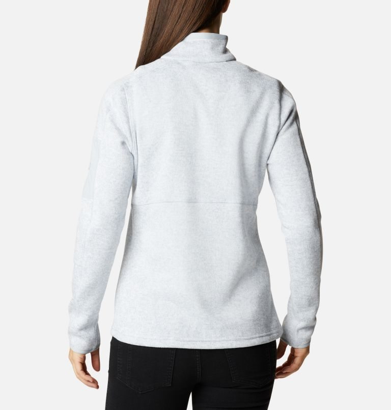 Columbia Genser Weather Fleece Half Zip Gensere Dame Lyse Grå | 46752L