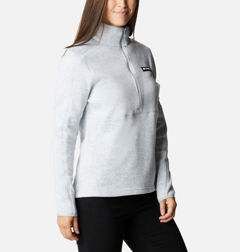 Columbia Genser Weather Fleece Half Zip Gensere Dame Lyse Grå | 46752L