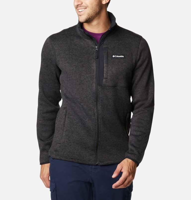 Columbia Genser Weather Full Zip Fleecejakker Herre Svarte | 26841M