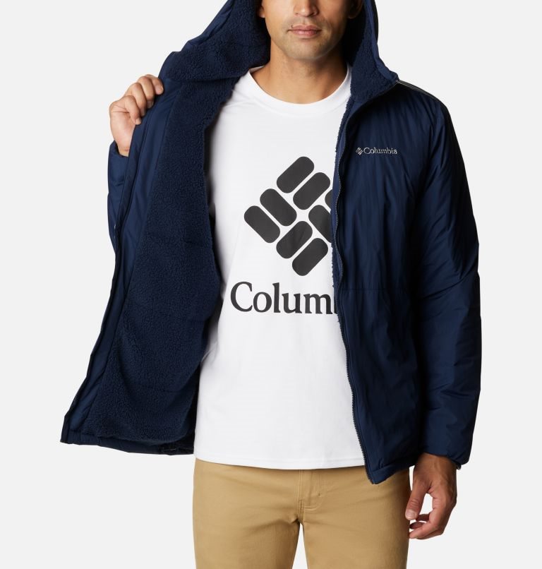 Columbia Grand Wall Sherpa Jakke Herre Marineblå | 86247A