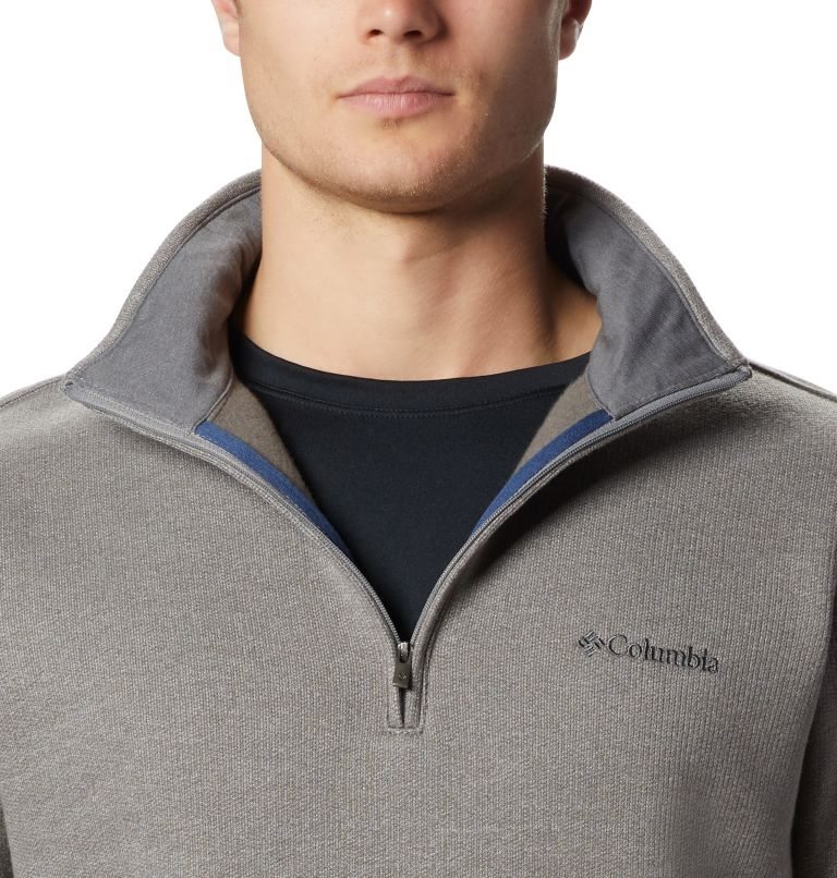 Columbia Great Hart Mountain III Half Zip Gensere Herre Grå | 30694D