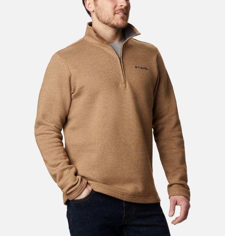 Columbia Great Hart Mountain III Half Zip Gensere Herre Brune | 86051A