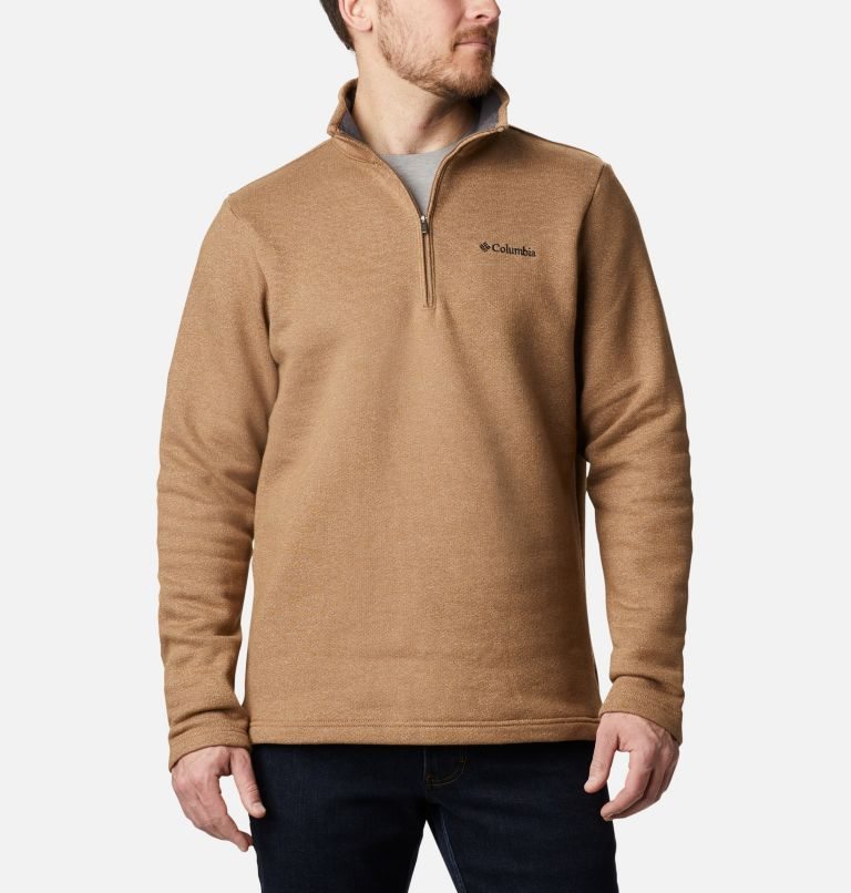 Columbia Great Hart Mountain III Half Zip Gensere Herre Brune | 86051A