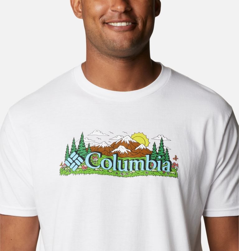 Columbia Happy Graphic T-skjorte Herre Hvite | 75192V