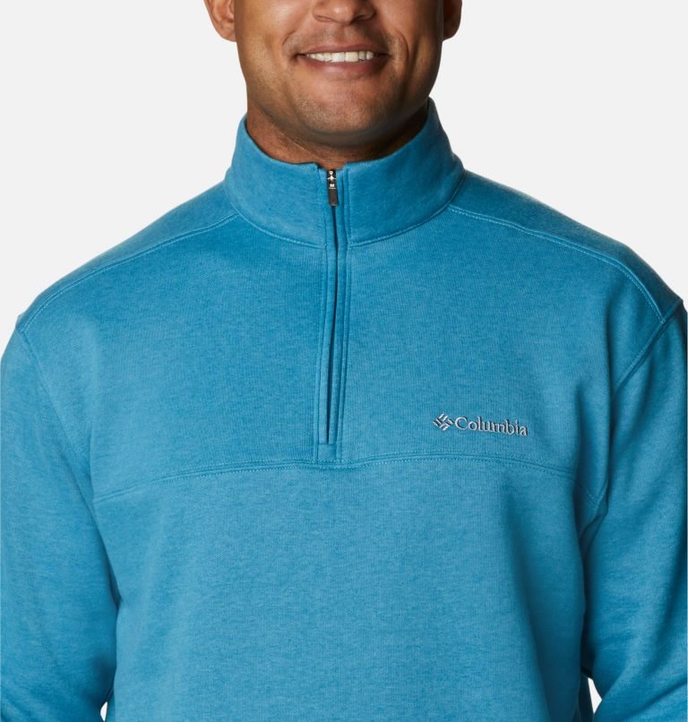 Columbia Hart Mountain II Half Zip Gensere Herre Turkis | 02856W