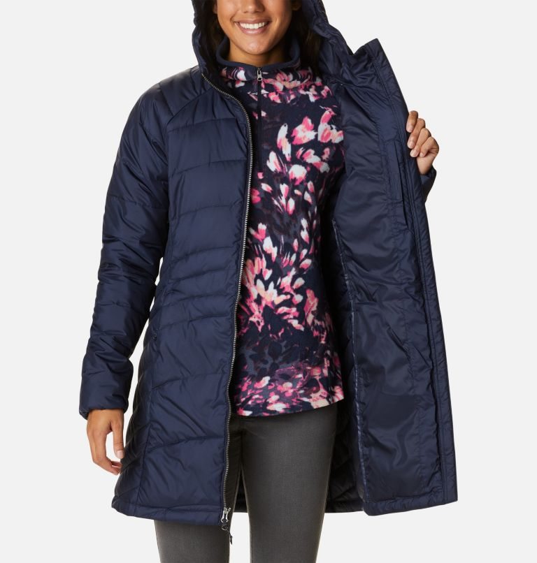 Columbia Karis Gale Long Jakke Dame Marineblå | 47513K