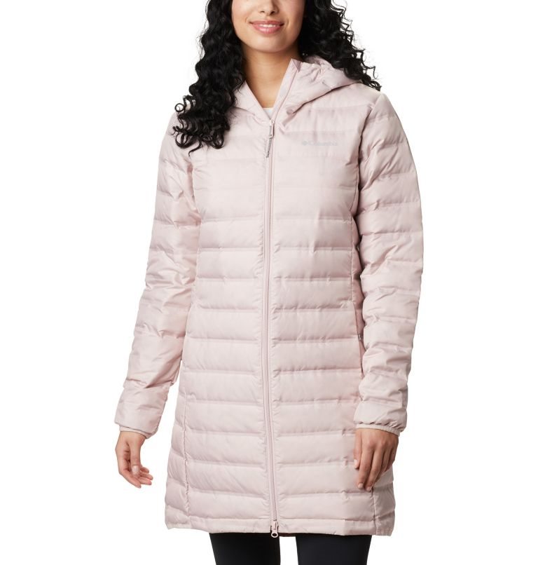 Columbia Lake 22 Down Long Hette Jakke Dame Rosa | 80176J